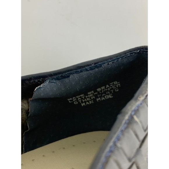 Trotters Liz Black Woven Leather Loafer Slip On Almond Toe Dress Shoe Womens 8 M - Picture 8 of 12